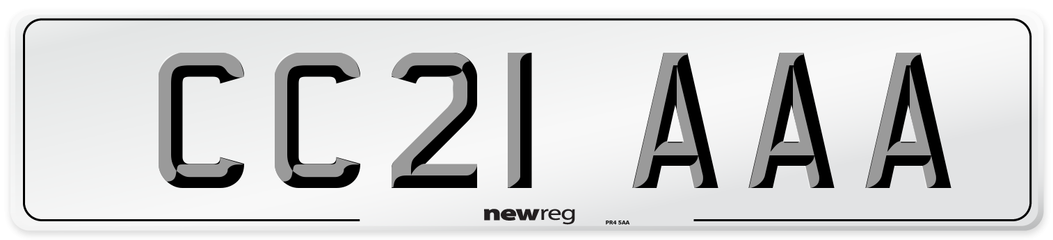 CC21 AAA Number Plate from New Reg